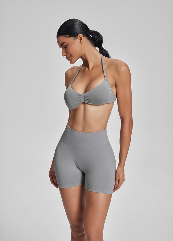 Ultrasculpt Reggiseno Funzionale in Maglia Twill con Spalline Sottili e Schiena Scoperta
