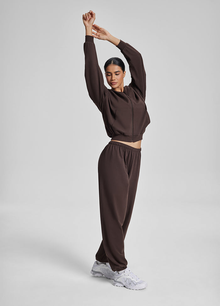 Low-Rise Slouchy Roomy Stretchy Waistband Cozy Joggers