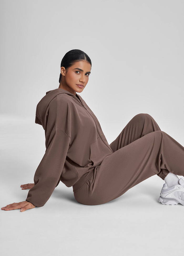 Low-Rise Slouchy Roomy Stretchy Waistband Cozy Joggers