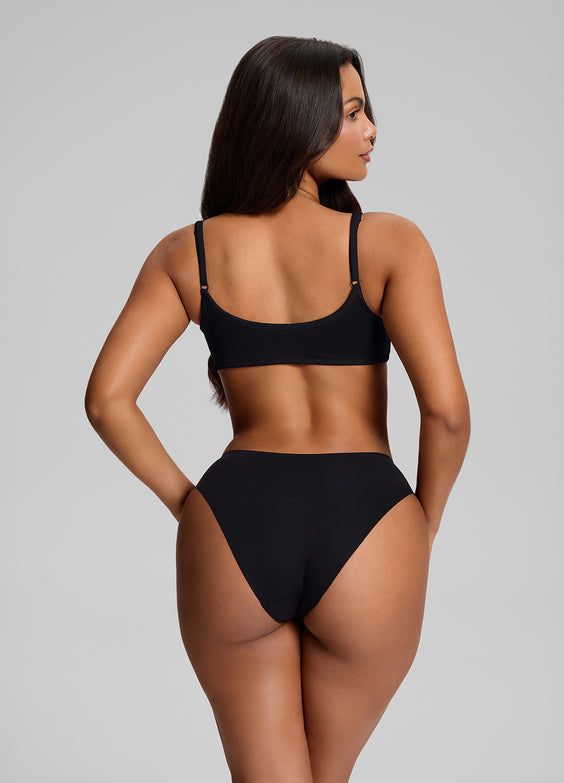 Set da 3 Slip Senza Cuciture a Vita Media