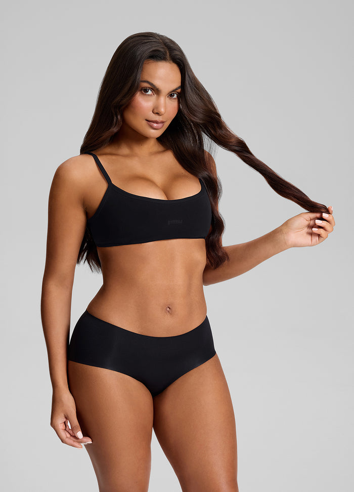 Lot de 2 shortys taille mi-haute sans coutures