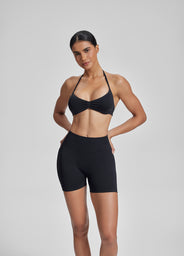 Ultrasculpt Halterneck Backless Strappy Functional Twill Knit Bra