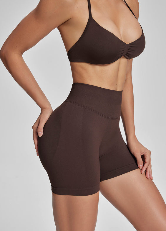 Sculpt High Waisted Butt Lifting Tummy Control Shaping Training Shorts 4.5"