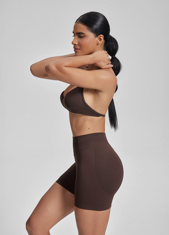 Sculpt High Waisted Butt Lifting Tummy Control Shaping Training Shorts 4.5"