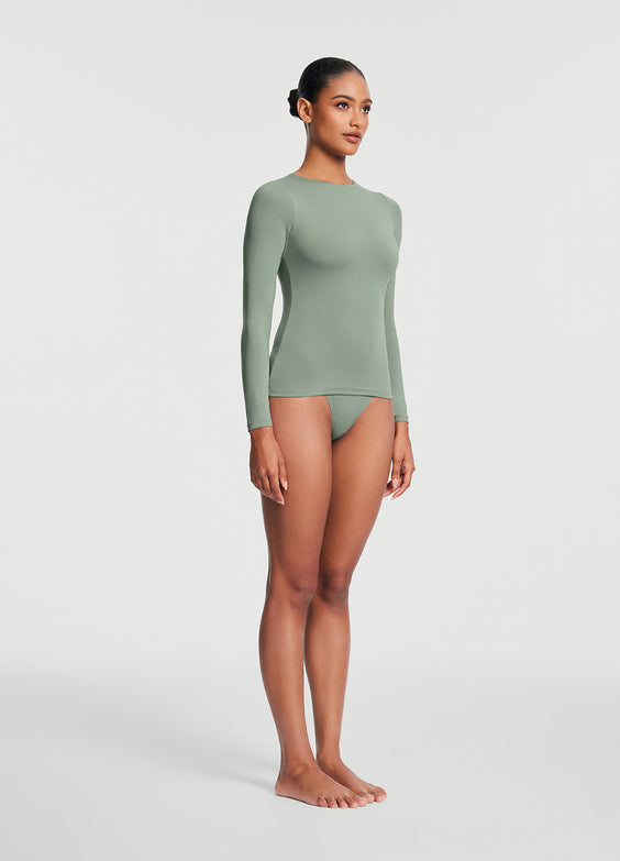 Crew Neck Long Sleeve Top