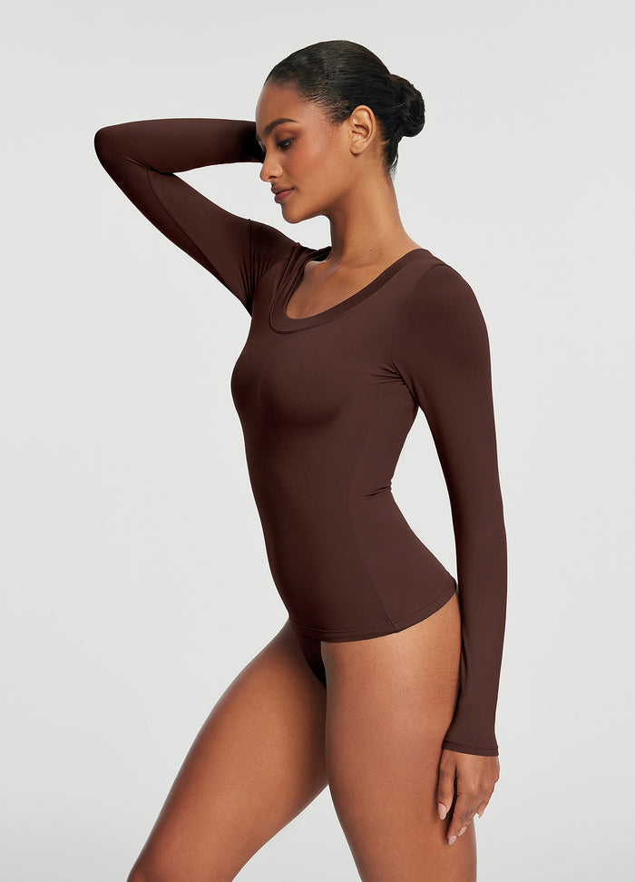 Scoop Neck Long Sleeve Top