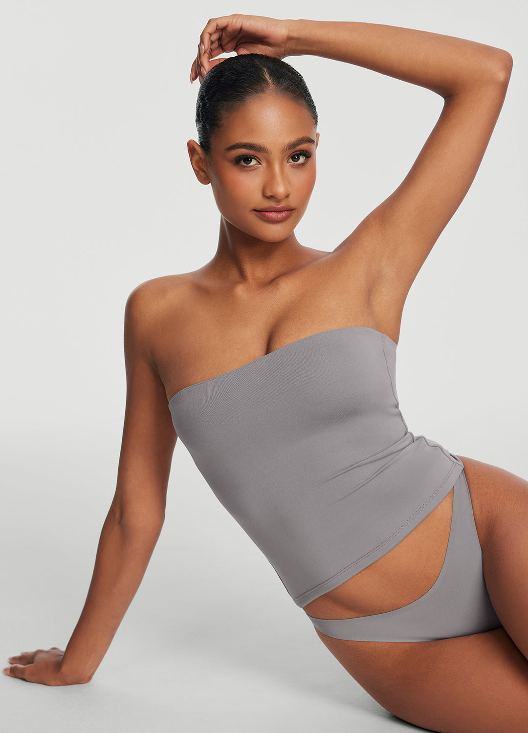 Seamless Full-Length Tube Top (Color: Cool Gray) | BetterMe Store