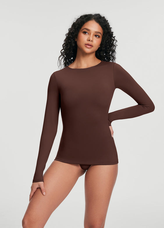 Crew Neck Long Sleeve Top