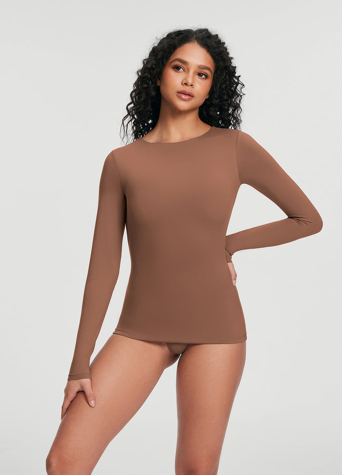 Crew Neck Long Sleeve Top