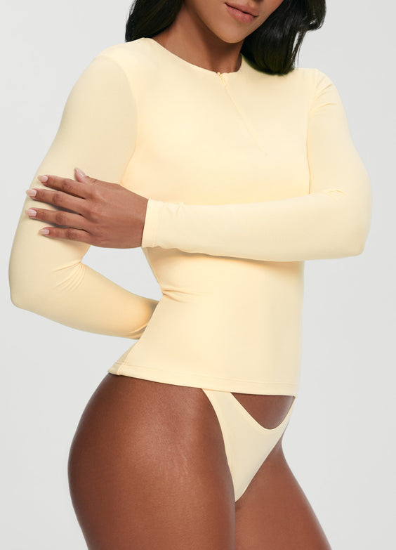 Quarter Zip Long Sleeve Top