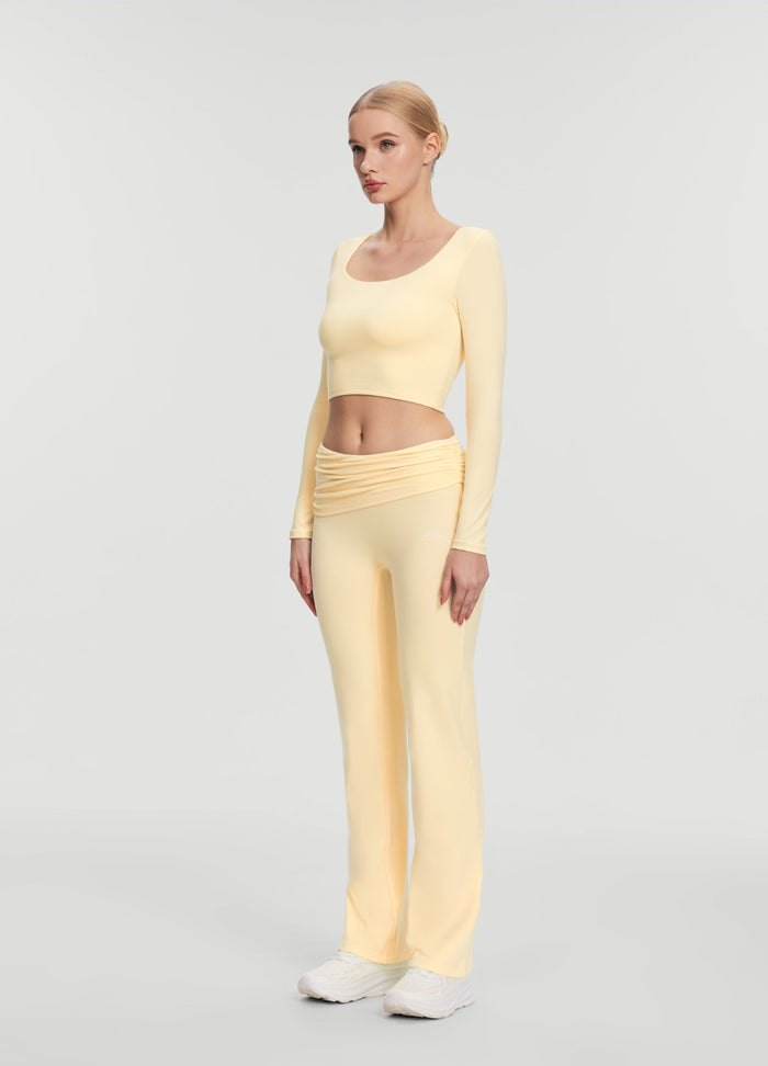 Cropped Round Neck Top
