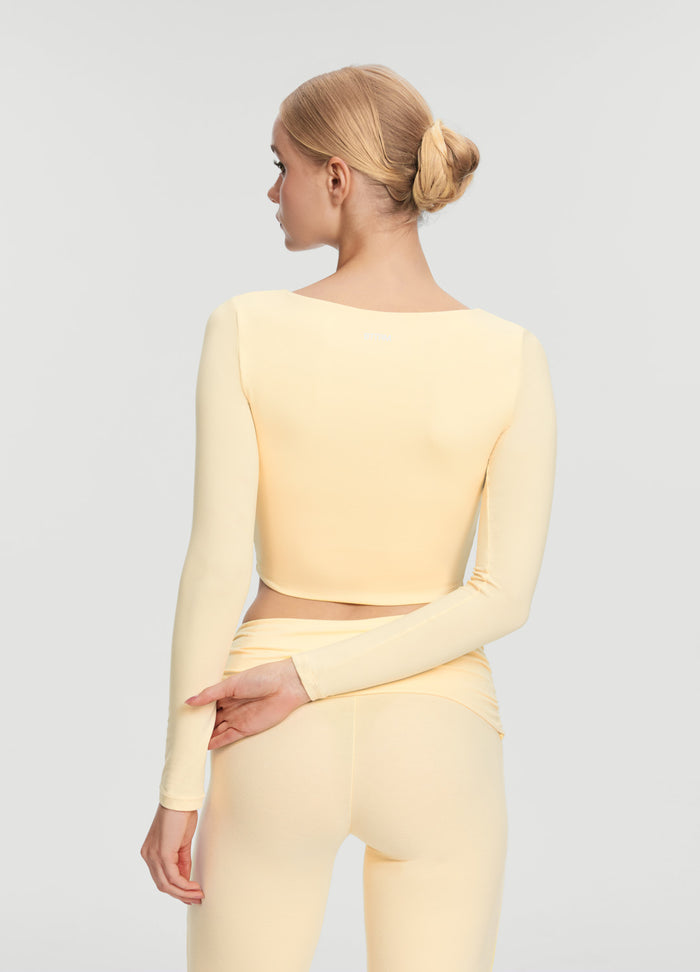 Cropped Round Neck Top