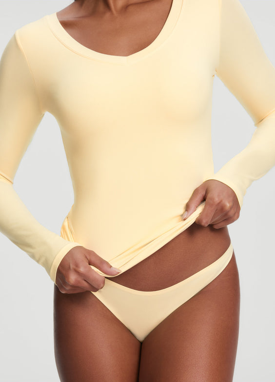 V-Neck Long Sleeve Top