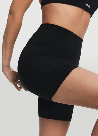 High-Waisted Side Pocket Shorts