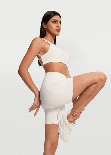 High-Waisted Side Pocket Shorts