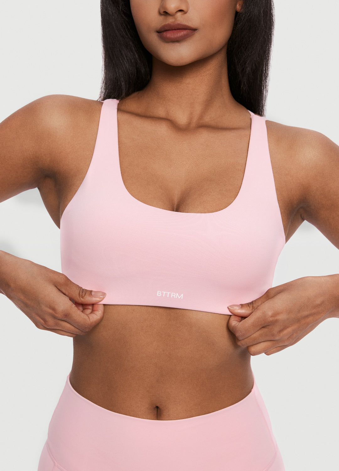 Criss Cross Back Top (Color: Ballet Pink) BetterMe Store