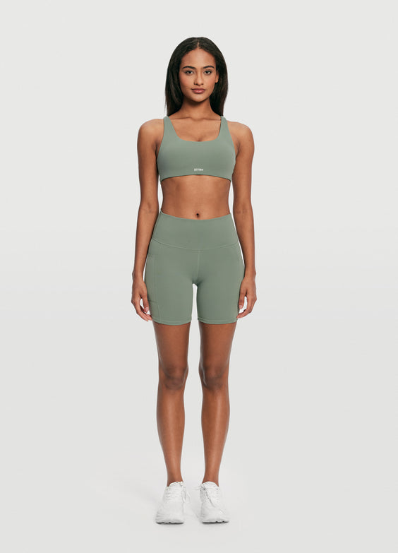 High-Waisted Side Pocket Shorts