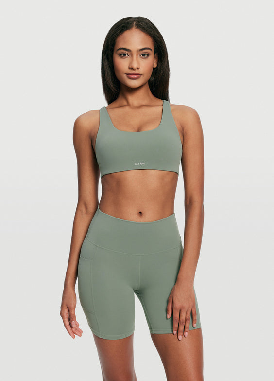 High-Waisted Side Pocket Shorts