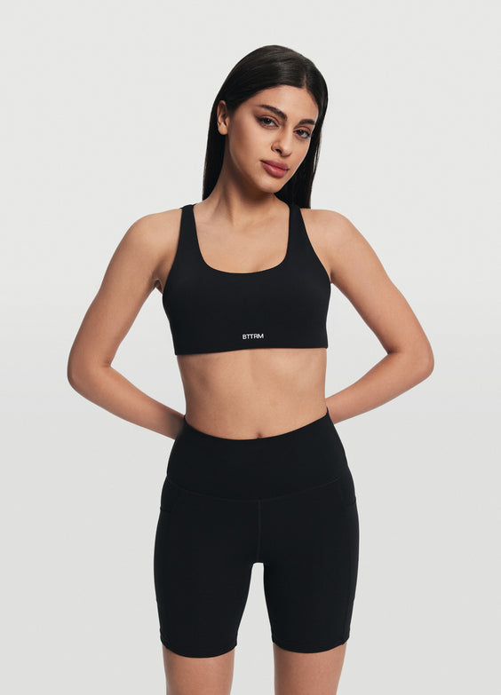High-Waisted Side Pocket Shorts
