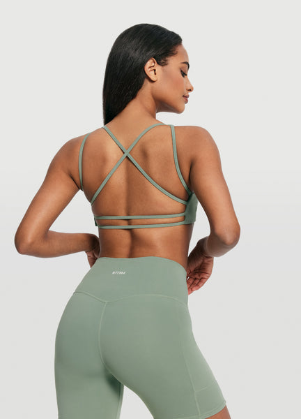 Criss Cross Back Top (Color: Sage Green) | BetterMe Store