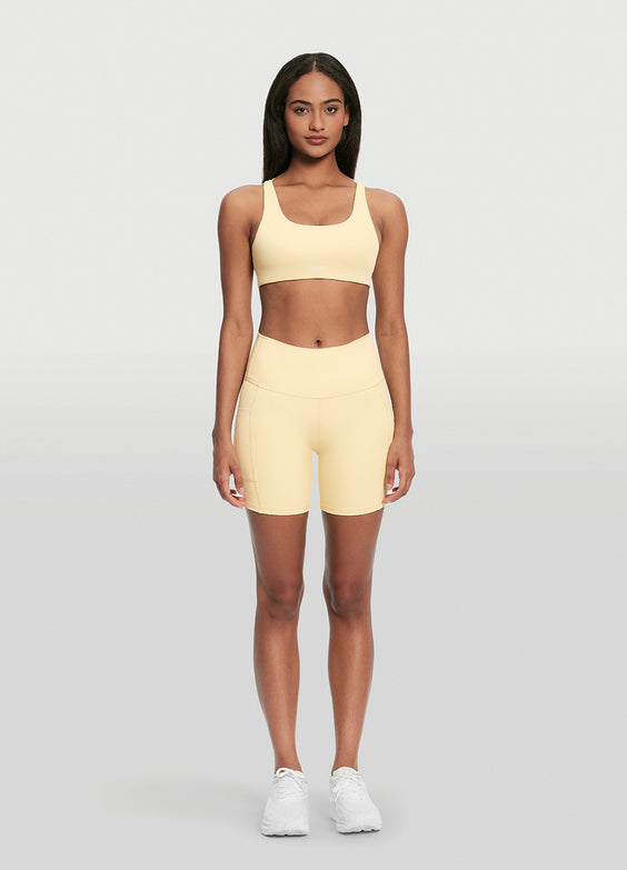 High-Waisted Side Pocket Shorts