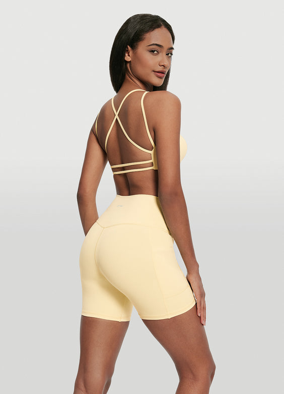 High-Waisted Side Pocket Shorts