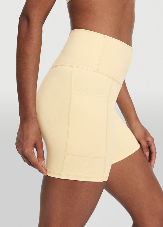 High-Waisted Side Pocket Shorts