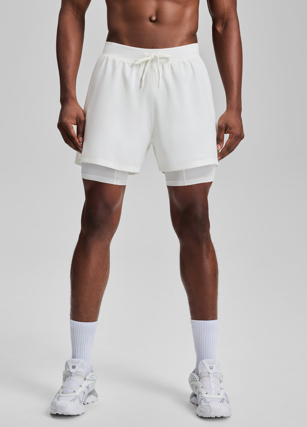 Track Shorts (Color: White) | BetterMe Store