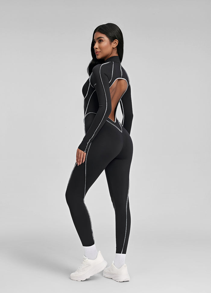 Catsuit de costura contorneada