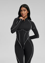 Catsuit de costura contorneada