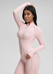 بدلة Catsuit محددة الخياطة