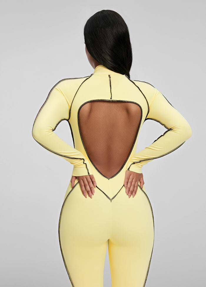 بدلة Catsuit محددة الخياطة