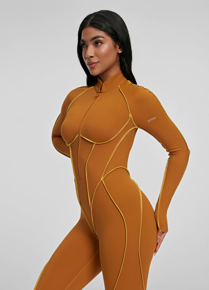 Catsuit con Cuciture Sagomate