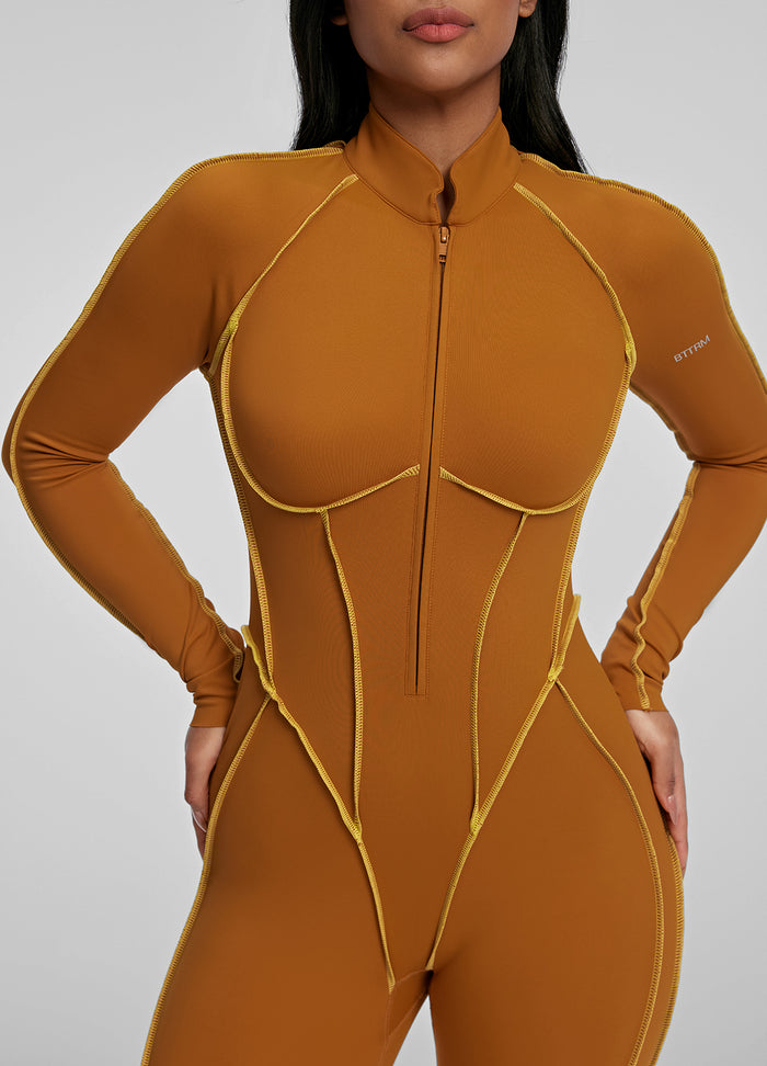 بدلة Catsuit محددة الخياطة