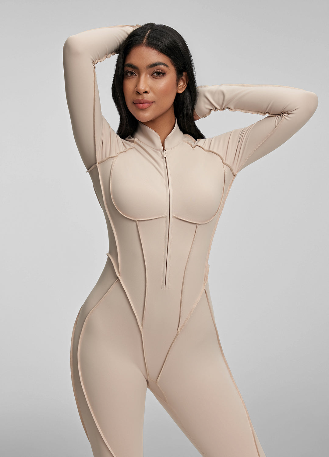 Full-Length Catsuit (Color: Oat Milk) | BetterMe Store