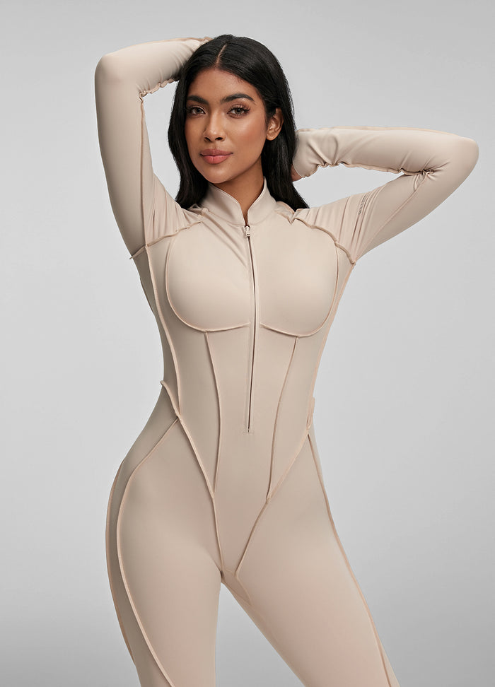 Catsuit de manga larga