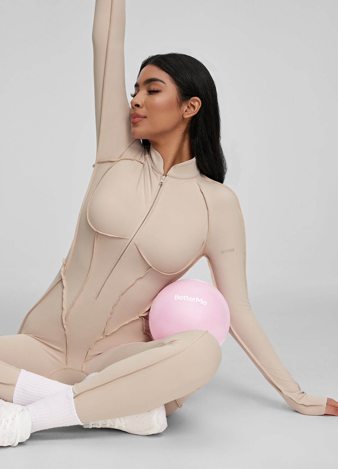 Full-Length Catsuit (Color: Oat Milk) | BetterMe Store