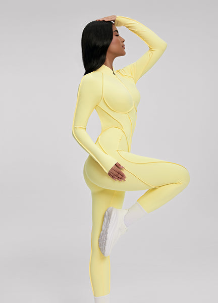 Full-Length Catsuit (Color: Lemon Meringue) | BetterMe Store