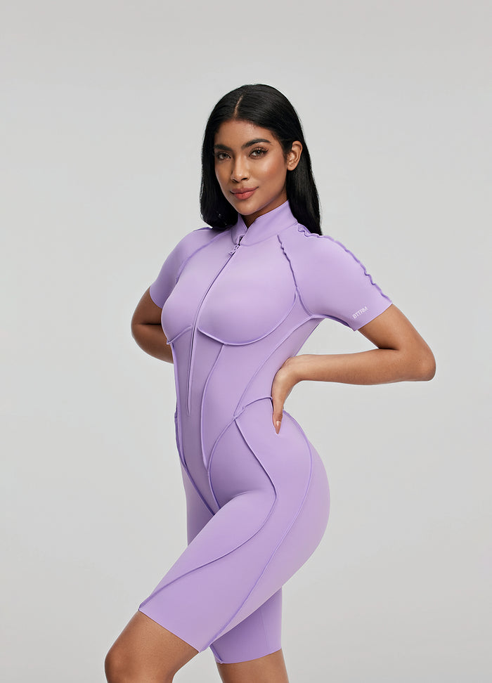 بدلة Catsuit القصيرة الأنيقة 