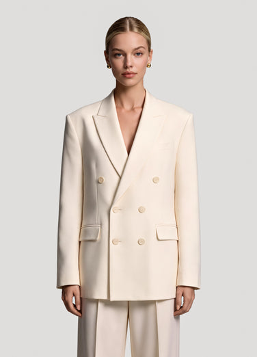 Double-Breasted Oversized Blazer
