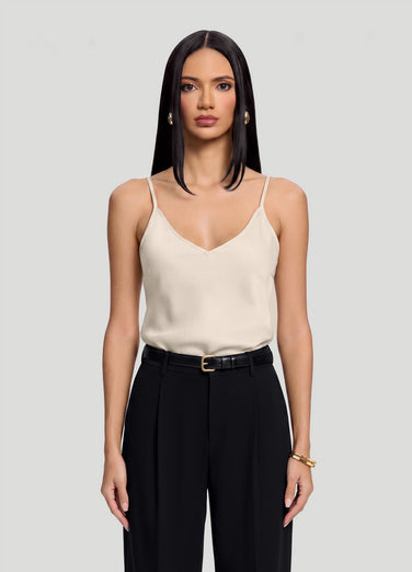 V-Neck Satin Cami Top