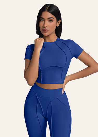 Contour Stitch Crop Top