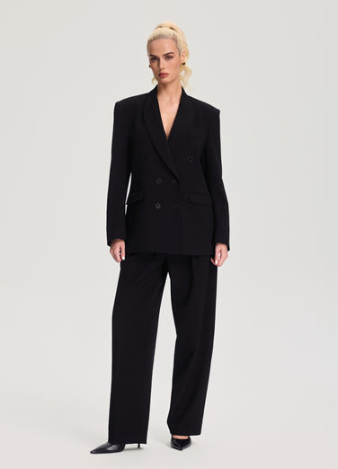 Double-Breasted Oversized Blazer