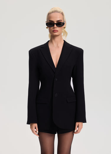 Fitted Single-Button Blazer