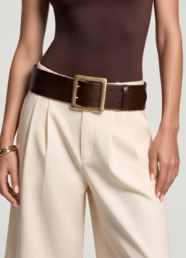 Statement Wide Leather Belt