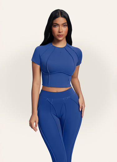 Contour Stitch Crop Top