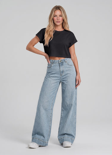 High Waisted Wide Leg Jeans