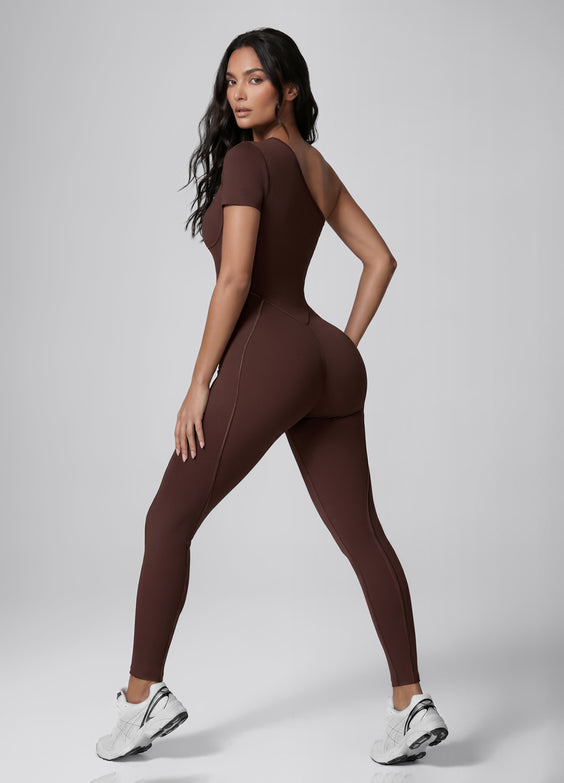 One-Shoulder Full-Length Catsuit
