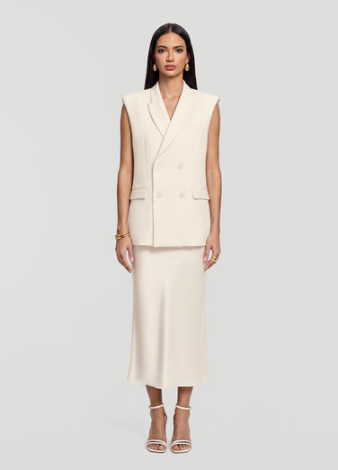 Satin Midi Skirt