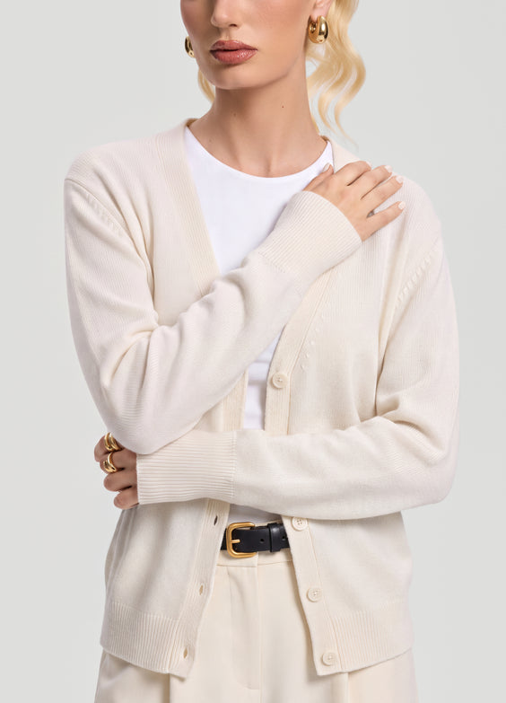 Classic Button Wool Cardigan